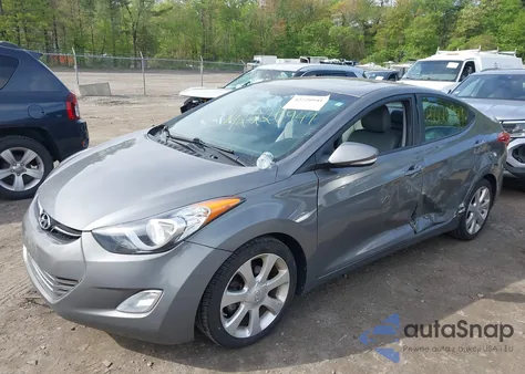 2013 Hyundai Elantra Limited из США, поврежденный, VIN 5NPDH4AE7DH309405
